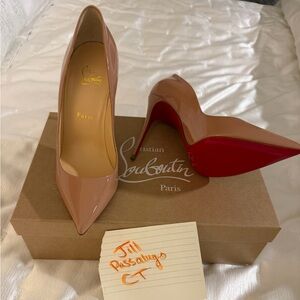 Christian Louboutin NEW nude pigalle 100 Heels